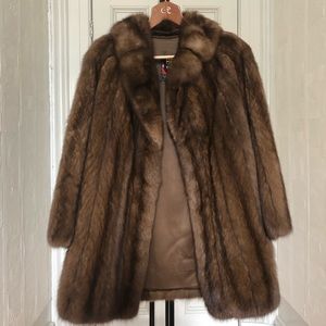 Vintage Fur Mid Length Coat - Real Fur!